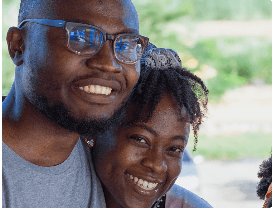 Two happy people